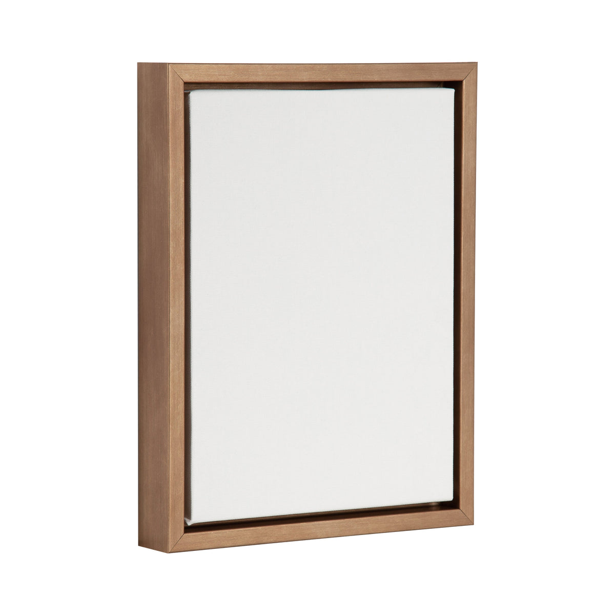 Sylvie Blank Framed Canvas 10x13 with a smooth blank white surface in a black frame