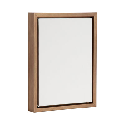 Sylvie Blank Framed Canvas 10x13 with a smooth blank white surface in a black frame