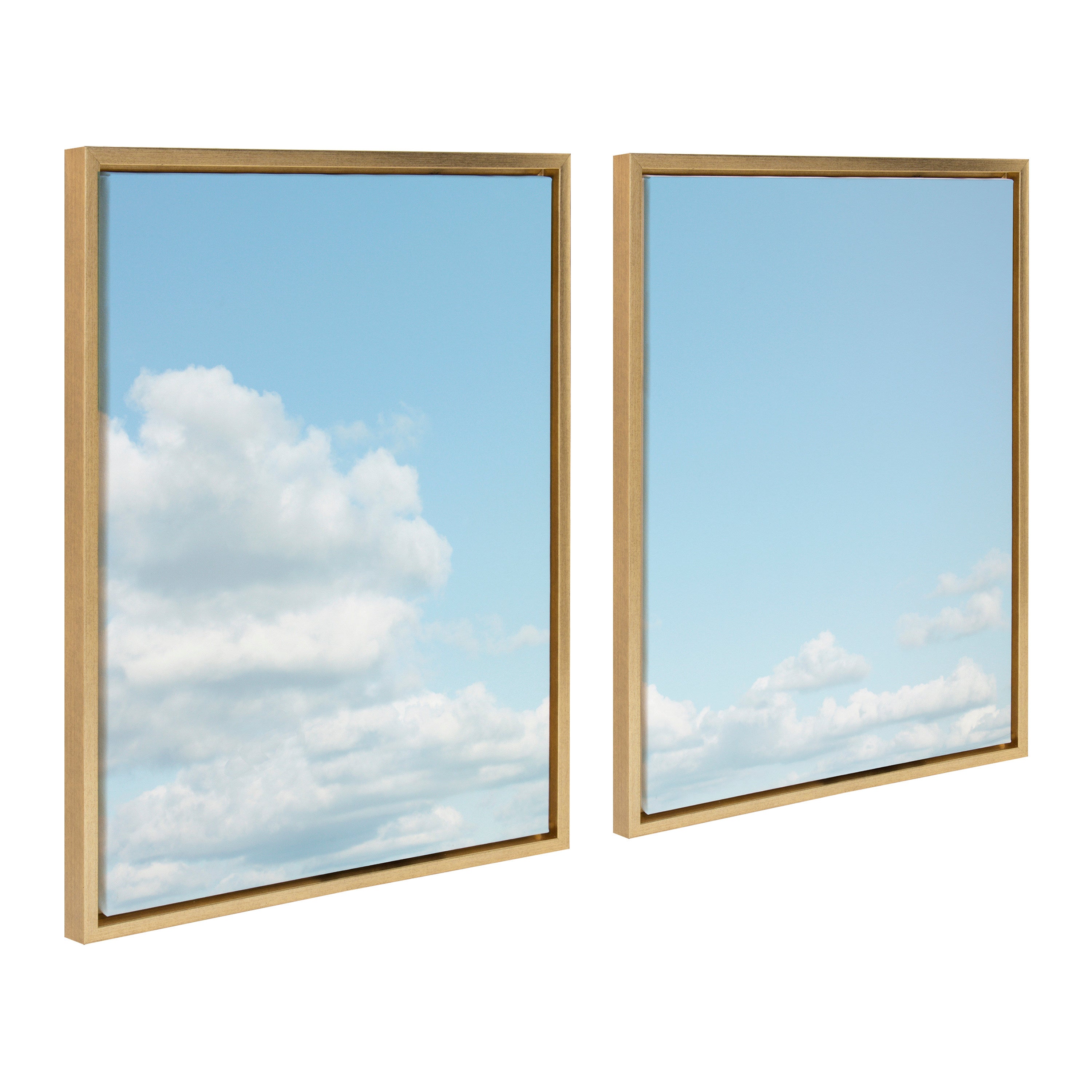 Sylvie Soft and Fluffy Clouds Framed Canvas by kateandlaurel - product image 2 for Resin Society