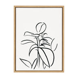 Sylvie Botanical Sketch Print No 1 Framed Canvas by The Creative Bunch