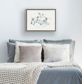 Sylvie Tropical Beach Scene Framed Canvas by The Creative Bunch Studio by kateandlaurel - product image 9 for Resin Society
