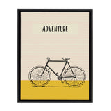 Sylvie Bike Yellow Adventure Framed Canvas by kateandlaurel - product image 9 for Resin Society