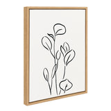 Sylvie Botanical Sketch Print No 3 Framed Canvas by The Creative Bunch