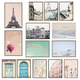 Sylvie Palm tree Row and LA Summer Framed Canvas by kateandlaurel - product image 4 for Resin Society