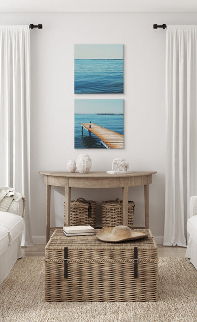 Etang de Thau Canvas Art Set by Laura Evans by kateandlaurel - product image 6 for Resin Society