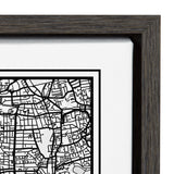Sylvie London Modern Map Framed Canvas by kateandlaurel - product image 3 for Resin Society