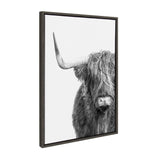 Sylvie Highland Cow Framed Canvas by kateandlaurel - product image 2 for Resin Society