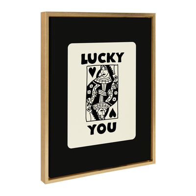 Sylvie Lucky You Framed Canvas by Honey Island Studio