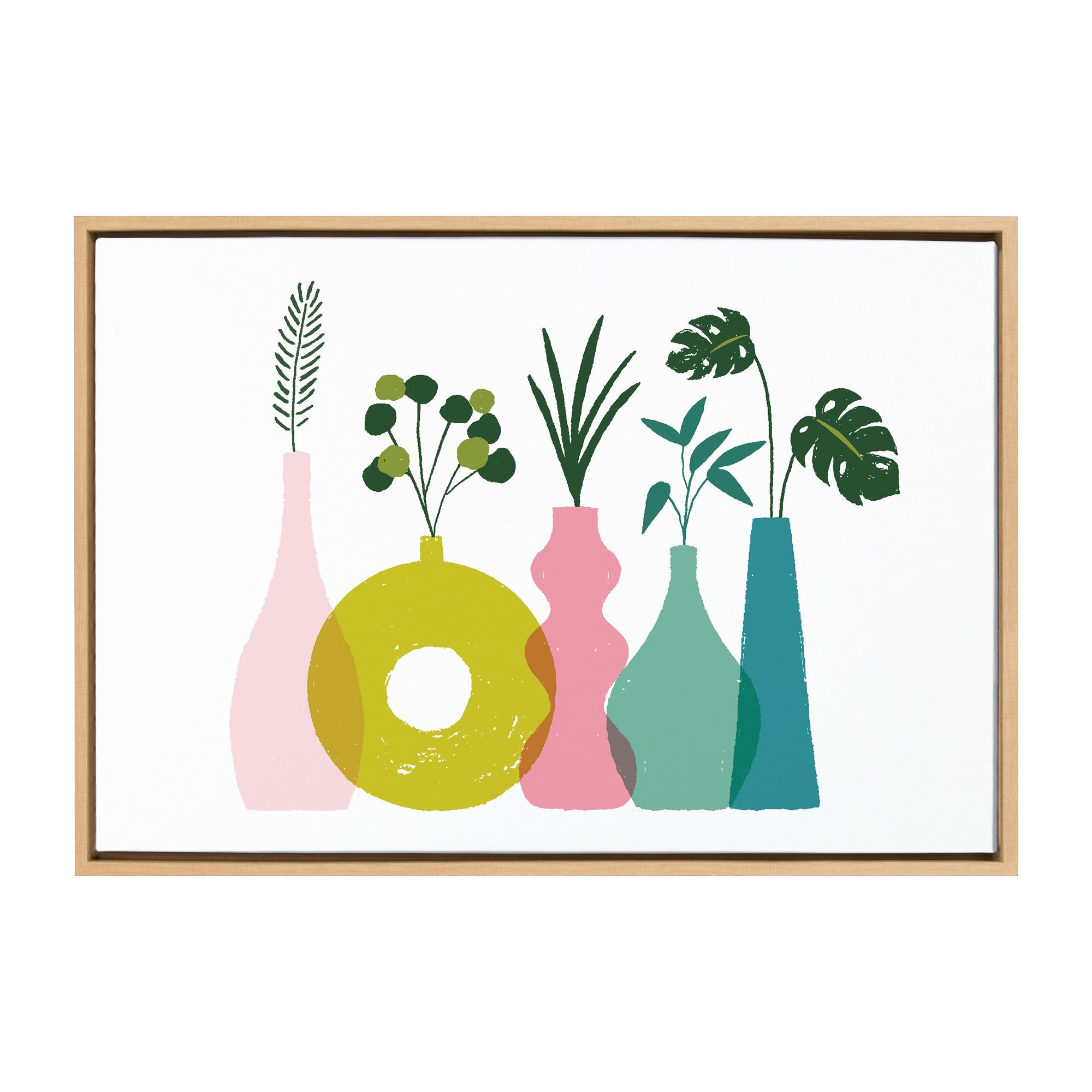 Sylvie Plant Play Framed Canvas by kateandlaurel - product image 9 for Resin Society