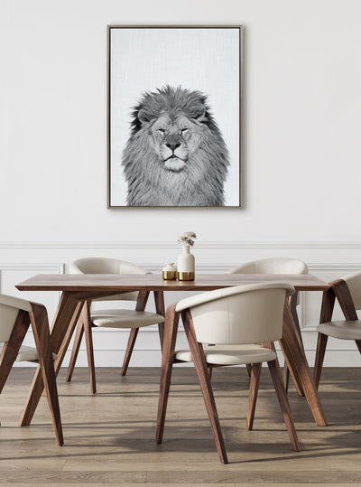 Sylvie Lion Framed Canvas by Simon Te Tai by kateandlaurel - product image 4 for Resin Society