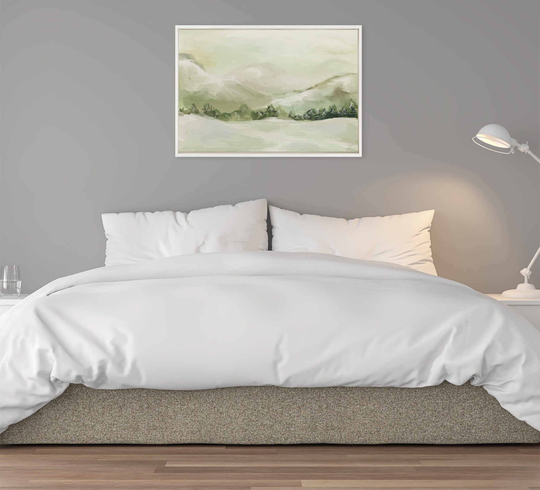 Sylvie Winter Landscape 3 Framed Canvas by Annie Quigley