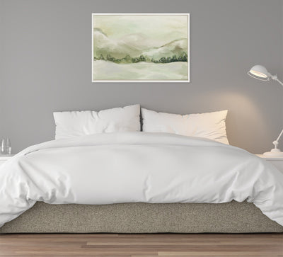 Sylvie Winter Landscape 3 Framed Canvas by Annie Quigley
