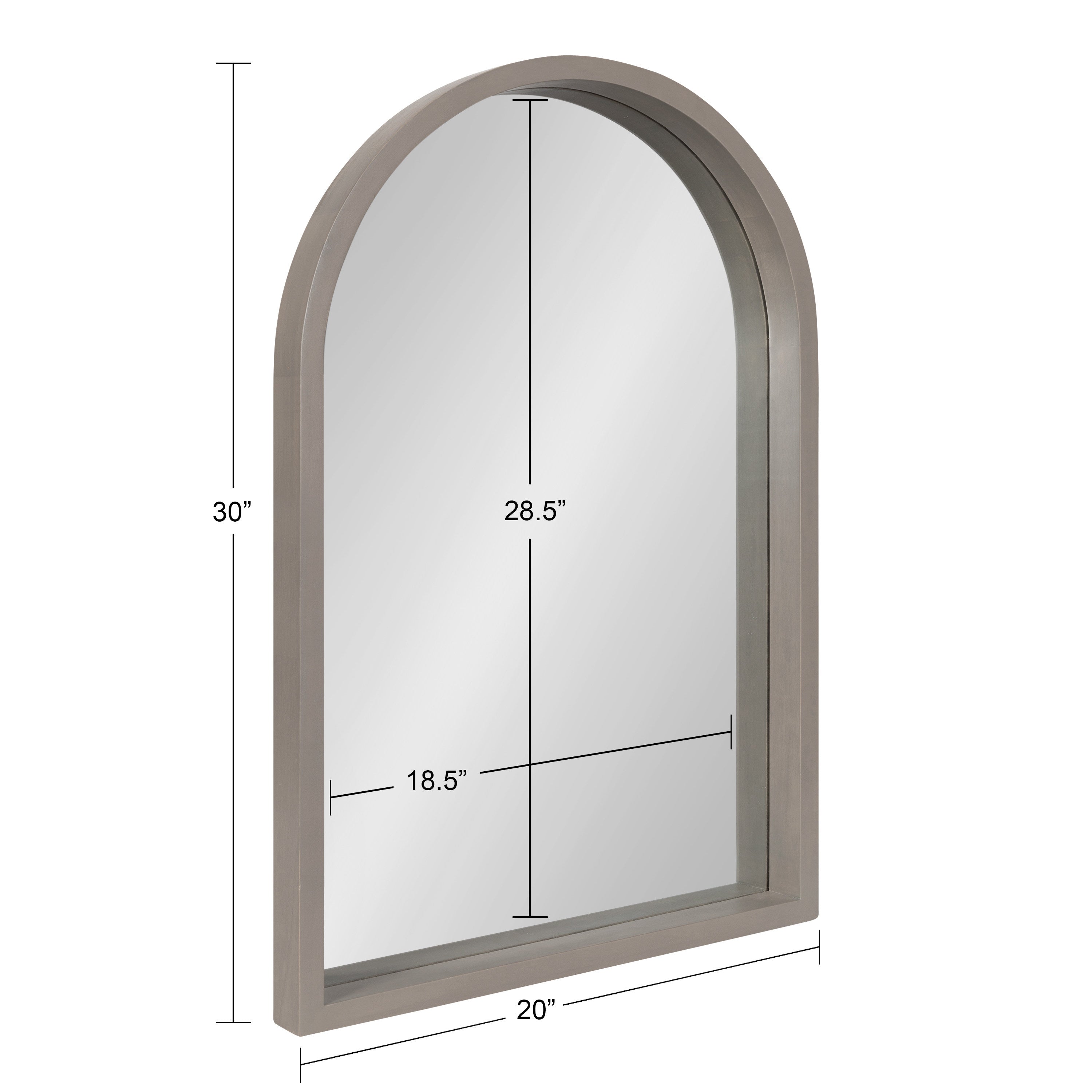 Hutton Wood Framed Arch Mirror by kateandlaurel - product image 16 for Resin Society