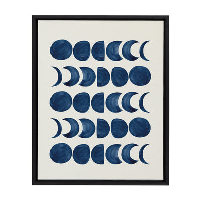 Sylvie Moon Phases Framed Canvas