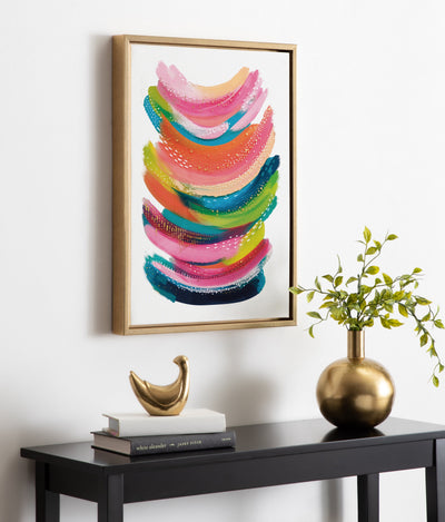 Sylvie Bright Abstract Framed Canvas