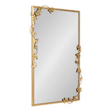 Rosella Floral Rectangular Mirror with metal floral and butterfly details