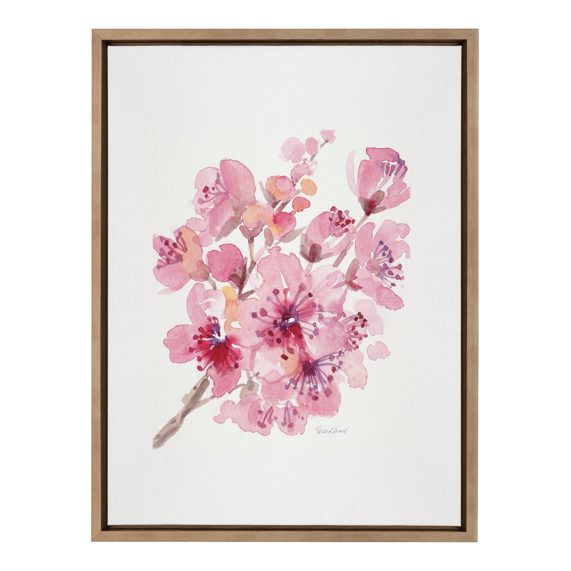 Sylvie Cherry Blossom 2 Framed Canvas by kateandlaurel - product image 10 for Resin Society