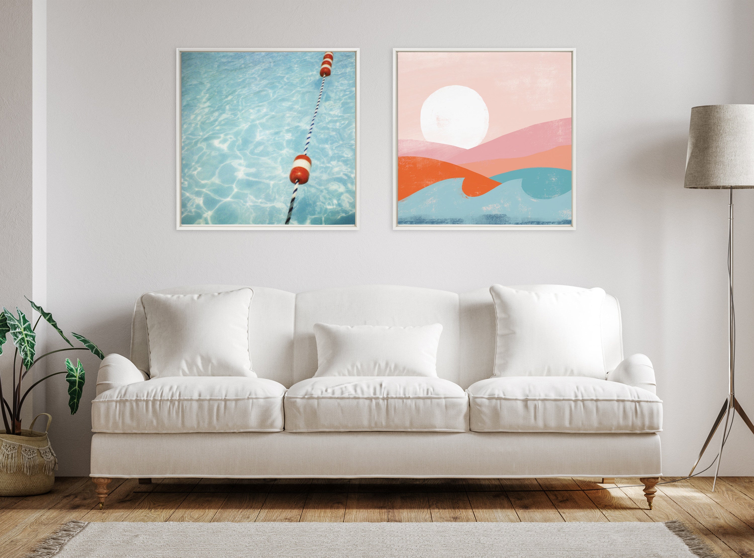 Sylvie Ropes Framed Canvas by Alicia Bock