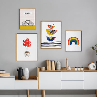 Sylvie Whimsy Modern Framed Canvas Set by kateandlaurel - product image 8 for Resin Society