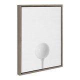 Sylvie Golf Ball Portrait Framed Canvas, Gray 18x24 by kateandlaurel - product image 2 for Resin Society