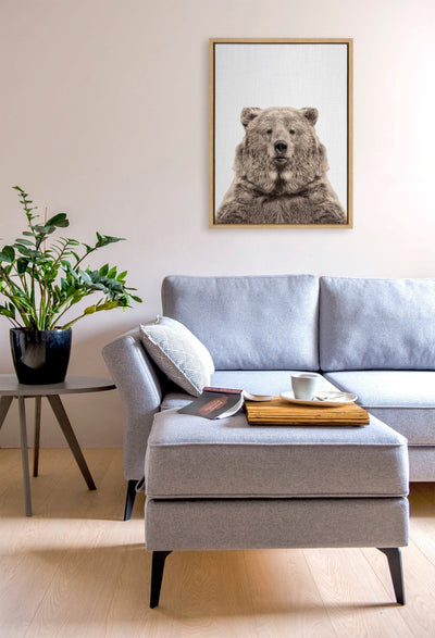 Sylvie Bear European Color Framed Canvas by kateandlaurel - product image 8 for Resin Society