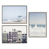 Sylvie Waves Crashing Framed Canvas by kateandlaurel - product image 7 for Resin Society