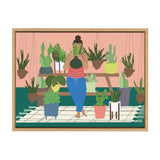 Sylvie Plant Lady Framed Canvas by kateandlaurel - main product image for Resin Society