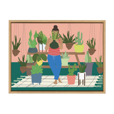 Sylvie Plant Lady Framed Canvas by kateandlaurel - product image 8 for Resin Society