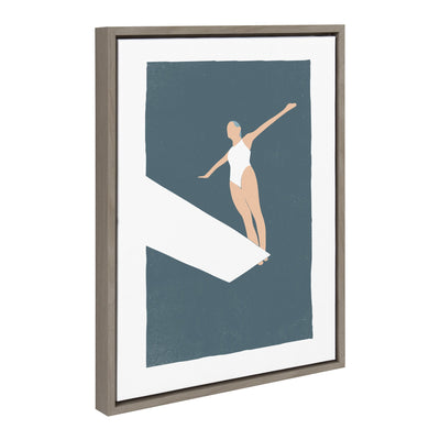 Sylvie Contemplation Framed Canvas by Rocket Jack by kateandlaurel - product image 2 for Resin Society