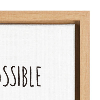 Sylvie Be Kind Whenever Possible Framed Canvas by kateandlaurel - product image 3 for Resin Society