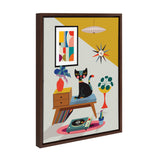 Sylvie Record Player Framed Canvas by kateandlaurel - product image 2 for Resin Society
