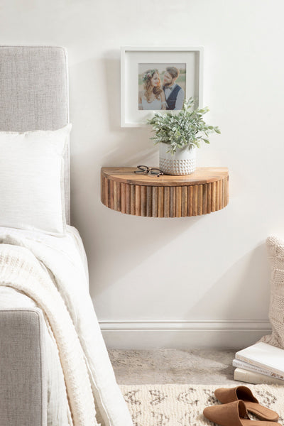 Reid Ribbed Floating Side Table