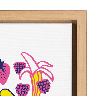 Sylvie Here for the Snacks Framed Canvas by kateandlaurel - product image 3 for Resin Society