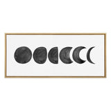 Sylvie Linear Moon Phases BW Framed Canvas by kateandlaurel - product image 7 for Resin Society