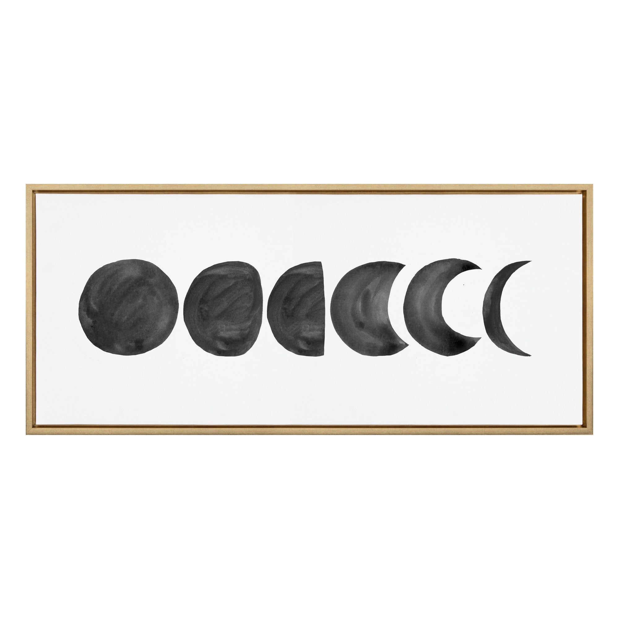 Sylvie Linear Moon Phases BW Framed Canvas by kateandlaurel - product image 7 for Resin Society