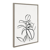 Sylvie Botanical Sketch Print No 1 Framed Canvas by The Creative Bunch by kateandlaurel - product image 20 for Resin Society