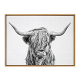 Sylvie Highland Cow 2 Framed Canvas by kateandlaurel - product image 20 for Resin Society