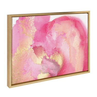 Sylvie Pink Golden Hour Framed Canvas by Mentoring Positives
