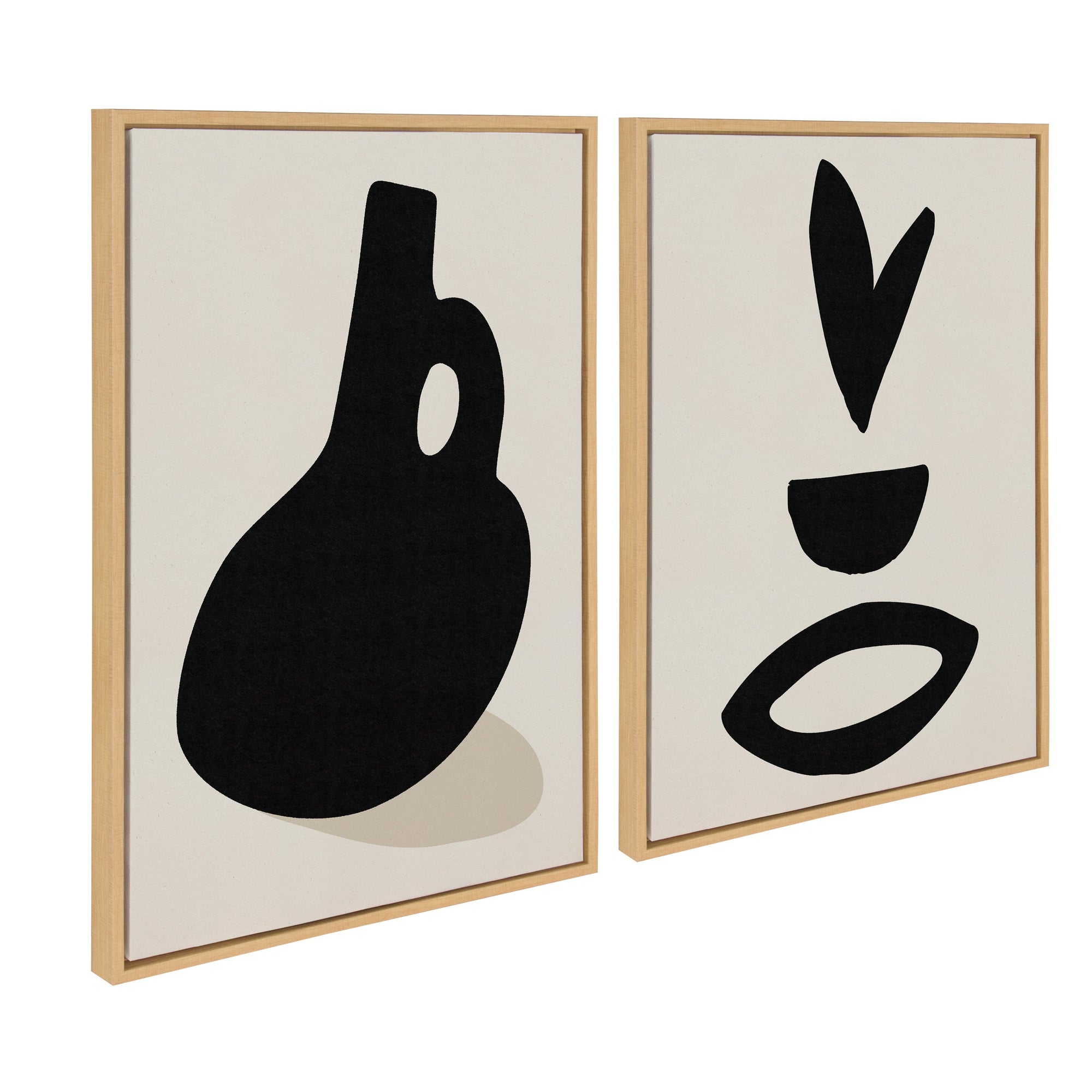 Sylvie Black Vase and Fly Away Framed Canvas by kateandlaurel - product image 7 for Resin Society