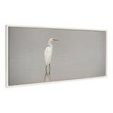 Sylvie Great White Egret Framed Canvas by kateandlaurel - product image 13 for Resin Society