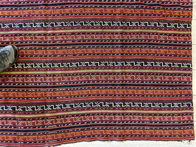UNIQUE Antique Square Azerbijani Shahsavan Jajim Rug 6’4” x 6’8” by Rugistan - product image 11 for Resin Society