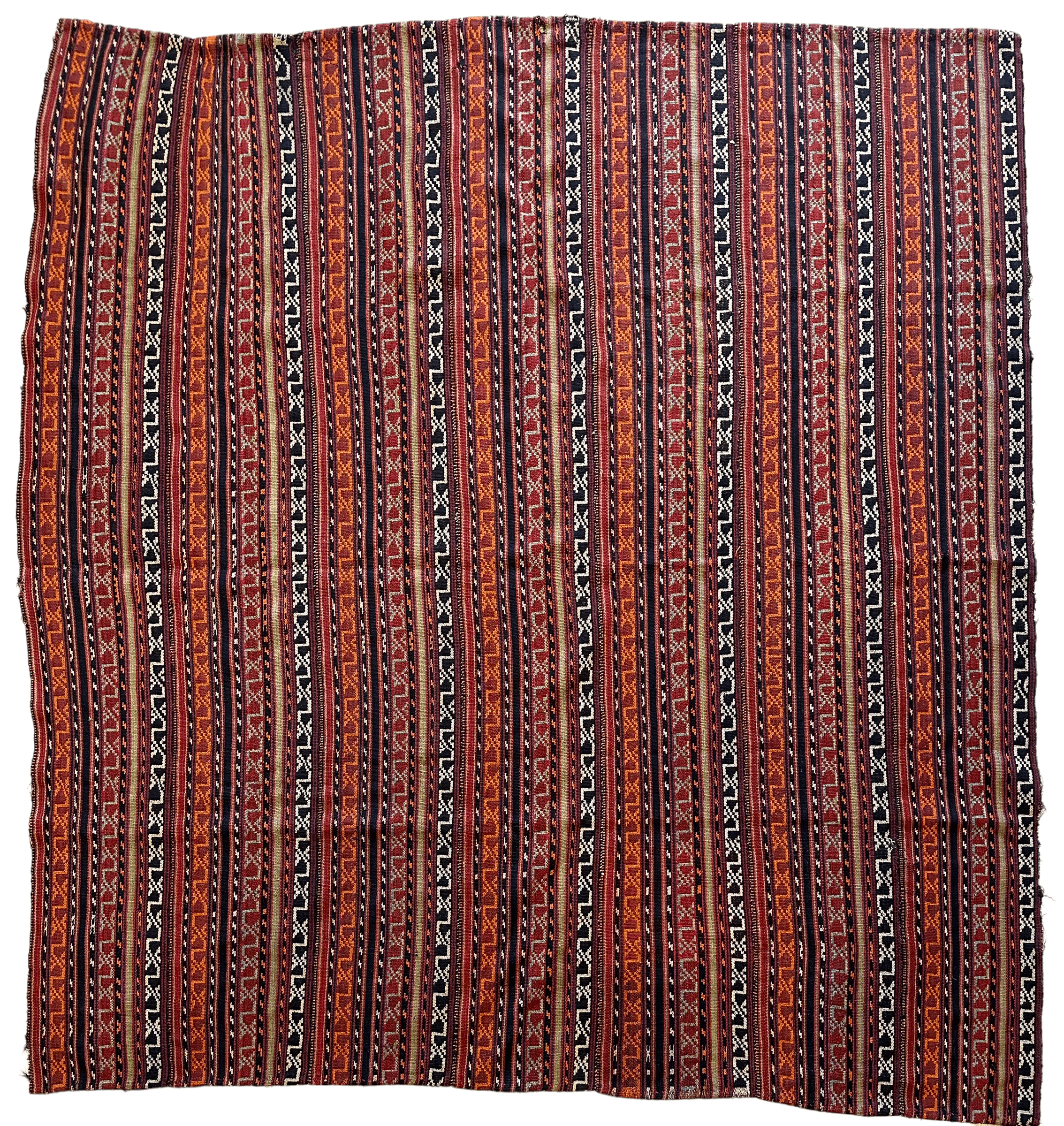 UNIQUE Antique Square Azerbijani Shahsavan Jajim Rug 6’4” x 6’8” by Rugistan - product image 12 for Resin Society