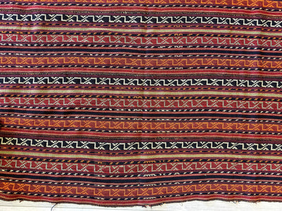 UNIQUE Antique Square Azerbijani Shahsavan Jajim Rug 6’4” x 6’8” by Rugistan - product image 16 for Resin Society