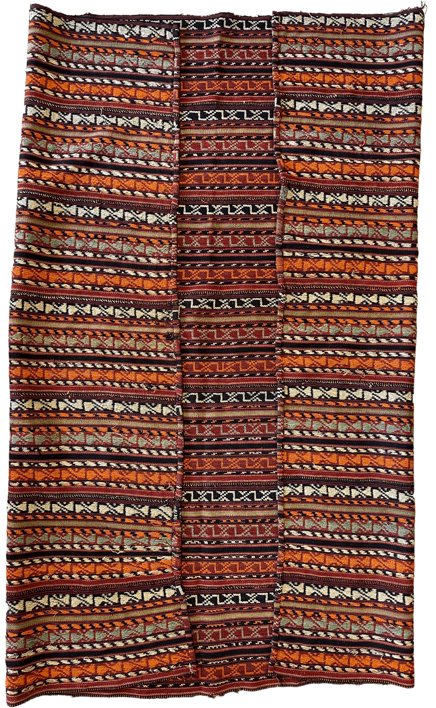 UNIQUE Antique Square Azerbijani Shahsavan Jajim Rug 6’4” x 6’8” by Rugistan - product image 3 for Resin Society