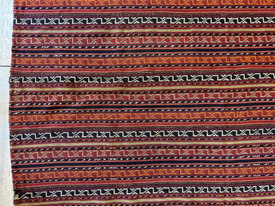 UNIQUE Antique Square Azerbijani Shahsavan Jajim Rug 6’4” x 6’8” by Rugistan - product image 5 for Resin Society