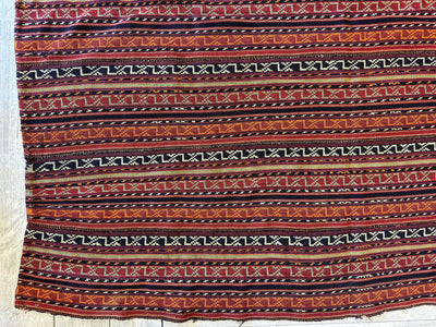 UNIQUE Antique Square Azerbijani Shahsavan Jajim Rug 6’4” x 6’8” by Rugistan - product image 6 for Resin Society