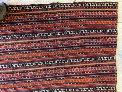 UNIQUE Antique Square Azerbijani Shahsavan Jajim Rug 6’4” x 6’8” by Rugistan - product image 9 for Resin Society