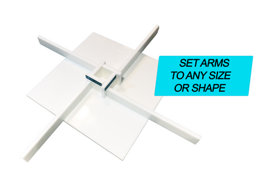 Universal Epoxy Form Kit showing adjustable HDPE side walls and base for resin casting