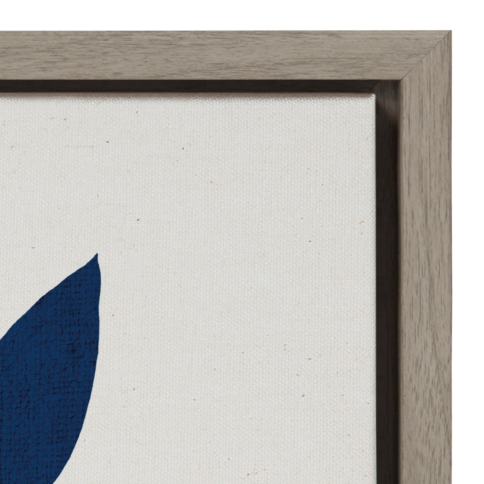 Sylvie Blue Botanical Framed Canvas, Gray 23x33 by kateandlaurel - product image 3 for Resin Society