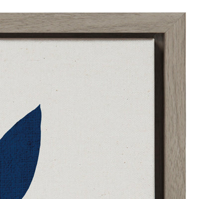 Sylvie Blue Botanical Framed Canvas, Gray 23x33 by kateandlaurel - product image 3 for Resin Society